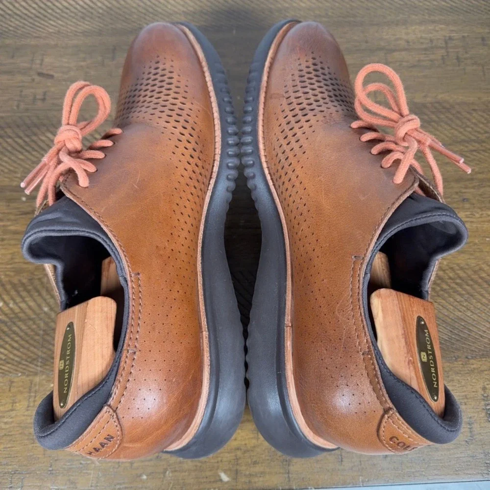 Cole Haan Shoes Mens 8M Brown 2.0 Grand Laser Wingtip Leather Comfort Oxford